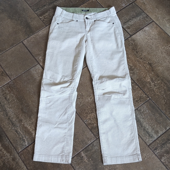 Arc'teryx Pants - Arc'teryx Naely Corduroy Pants Womens Size 8 Relaxed Fit Cream/Beige